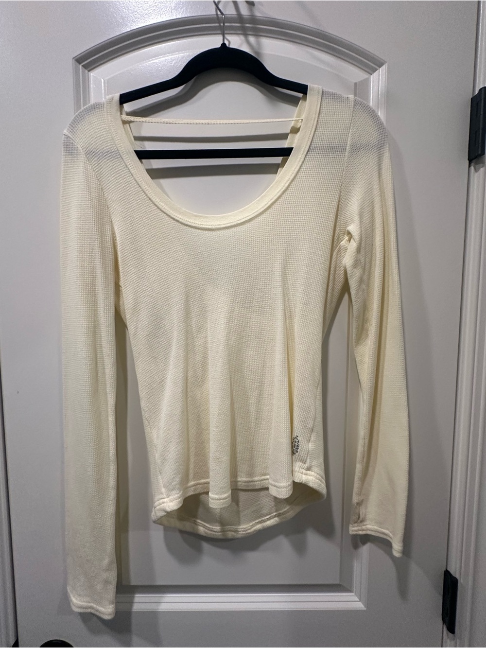 FP Movement Cream Thermal Long-Sleeve Scoop Neck Women’s Top
